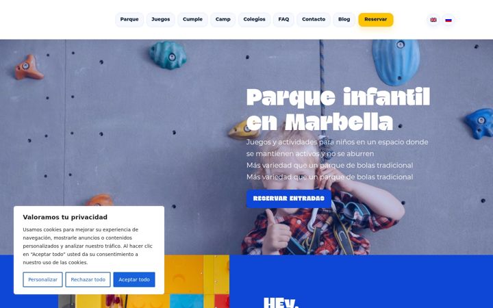 Screenshot of kidsarena.es