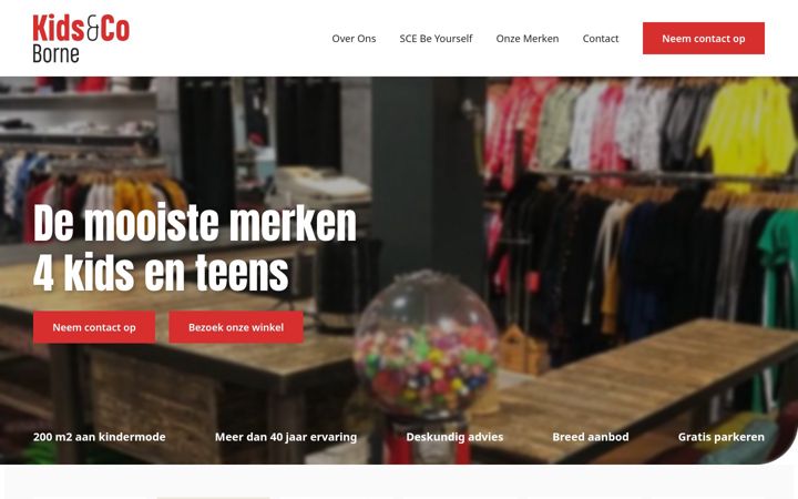 Screenshot of kidsboetiek.nl