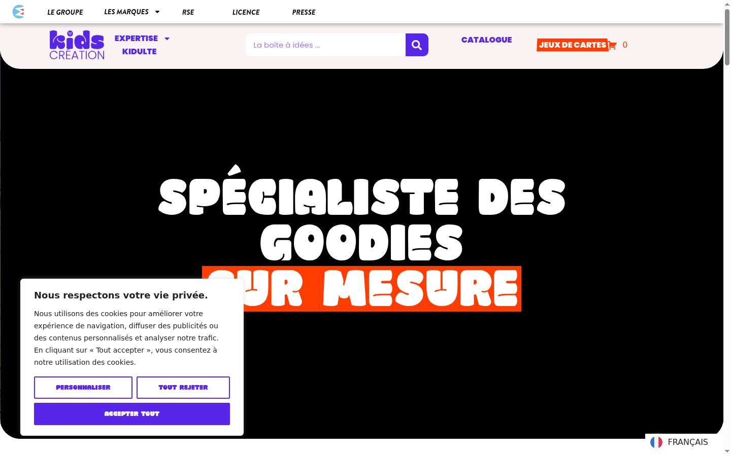 Screenshot tal-banner tal-kunsens muri qabel kwalunkwe interazzjoni