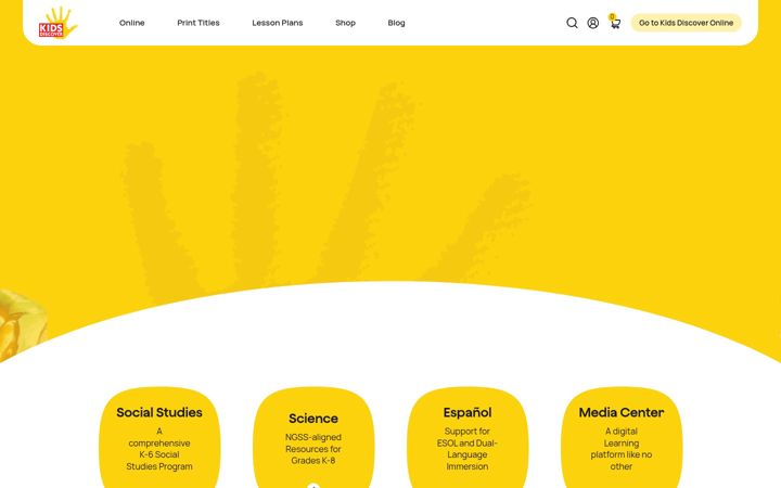 Screenshot of kidsdiscover.com