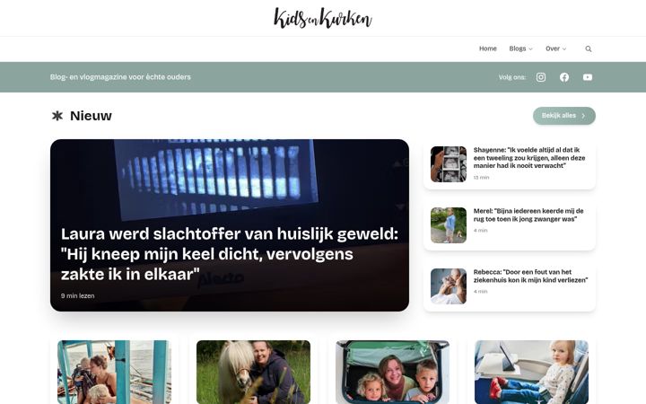 Screenshot of kidsenkurken.nl