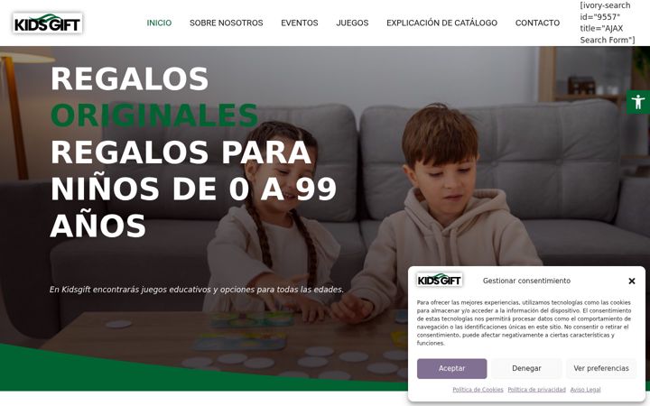 Screenshot of kidsgift.es