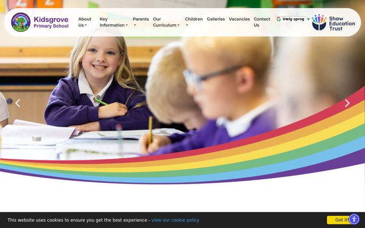 Screenshot of kidsgroveprimary.org.uk
