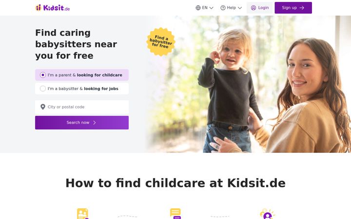 Screenshot of kidsit.de