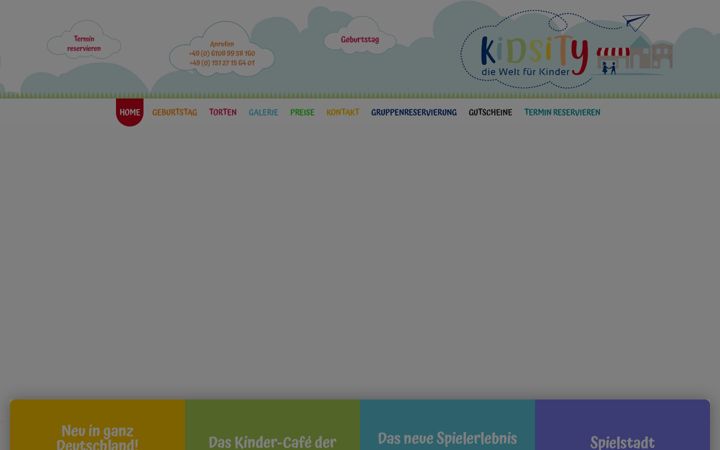 Screenshot of kidsity.de