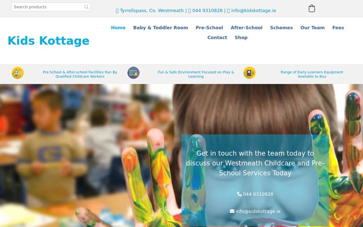 Screenshot of kidskottage.ie