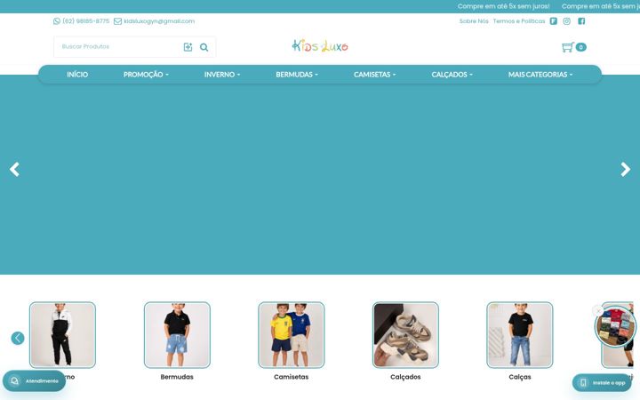 Screenshot of kidsluxogyn.com.br