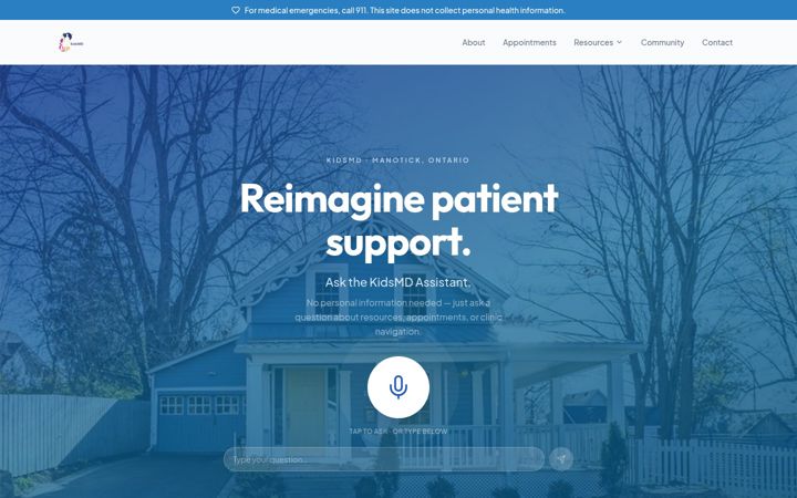Screenshot of kidsmd.ca