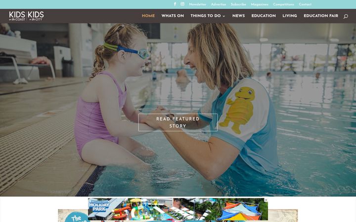 Screenshot of kidsonthecoast.com.au