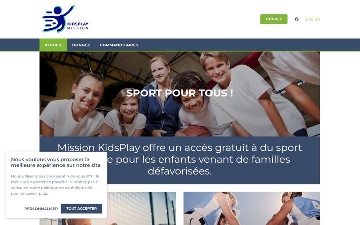 Screenshot of kidsplaymission.com
