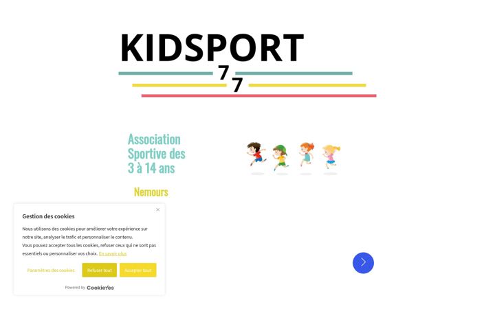 Screenshot of kidsport77.fr