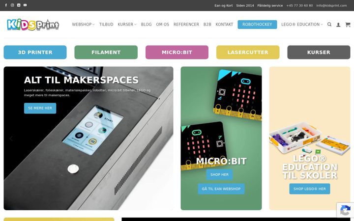 Screenshot of kidsprint.com
