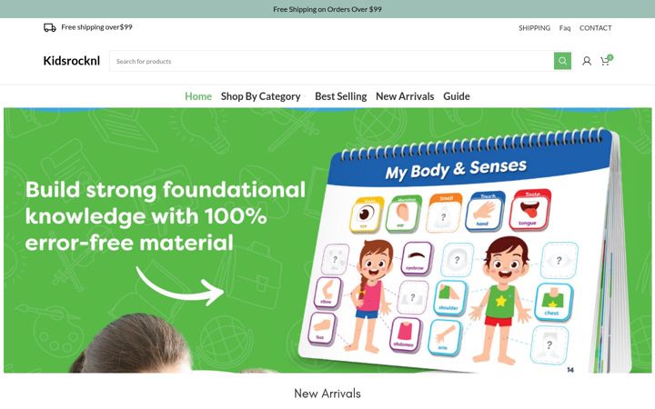 Screenshot of kidsrocknl.ca
