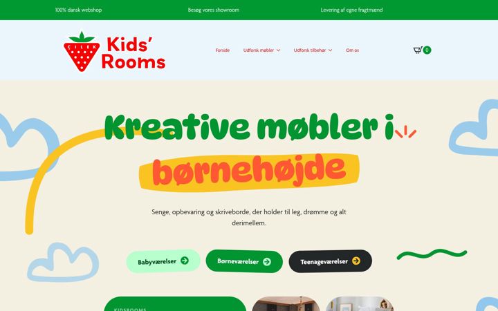 Screenshot of kidsrooms.dk