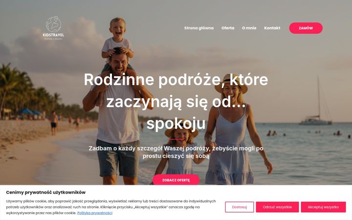 Screenshot of kidstravel.com.pl