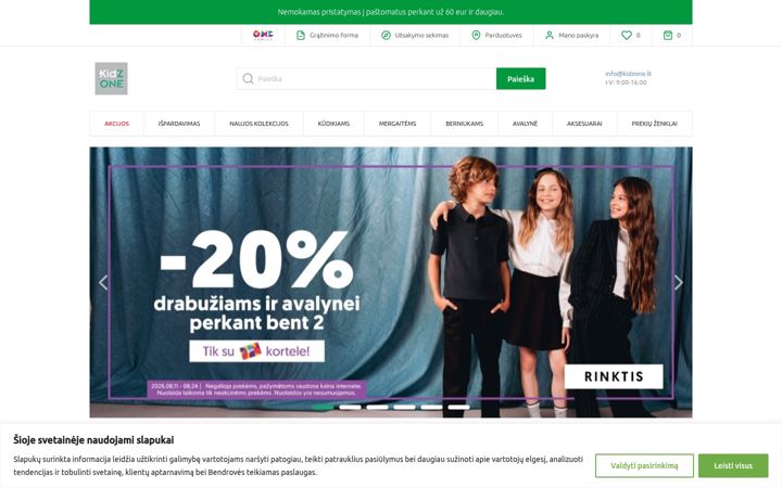 Screenshot of kidzone.lt