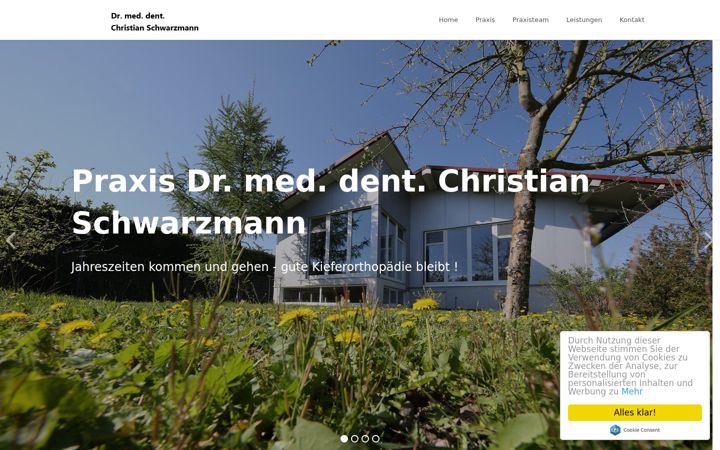 Screenshot of kieferorthopaedie-schifferstadt.de