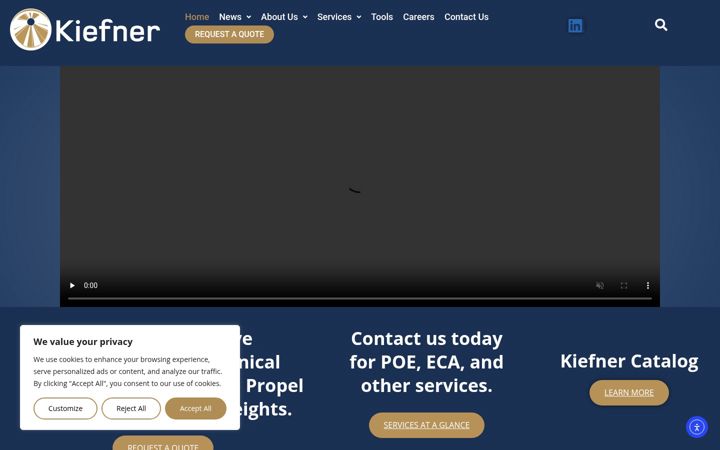 Screenshot of kiefner.com