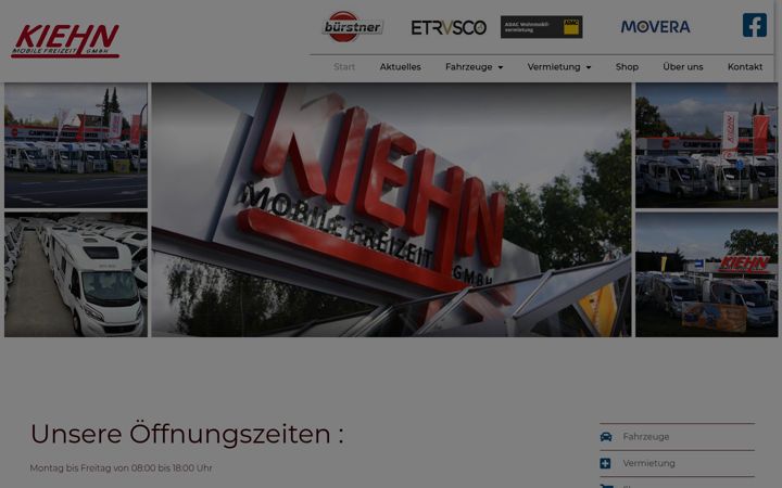 Screenshot of kiehn-mobile-freizeit.de