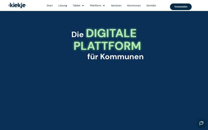 Screenshot of kiekje.de