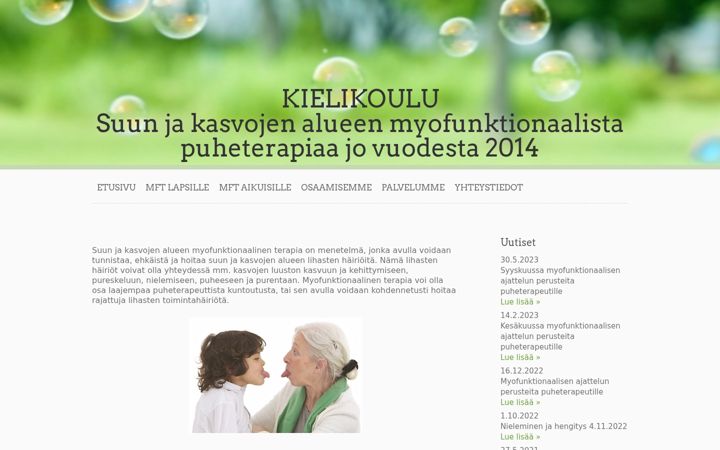Screenshot of kielikoulu.net