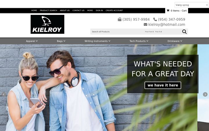 Screenshot of kielroy.com