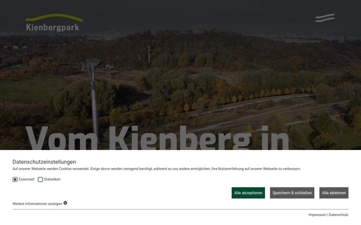 Screenshot of kienbergpark.de