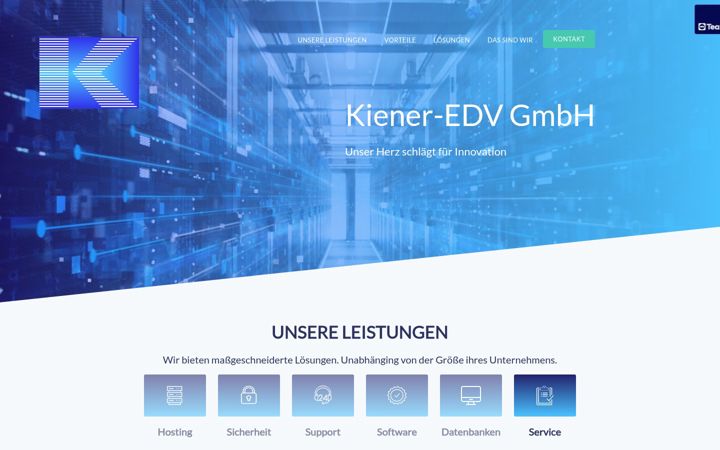 Screenshot of kiener-edv.de