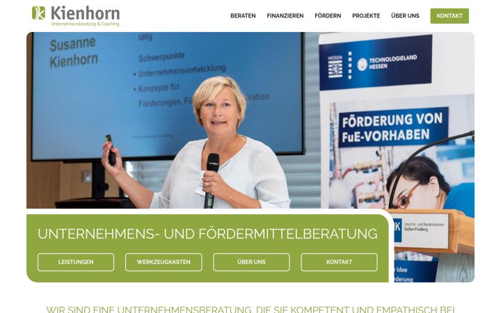 Screenshot of kienhorn.de