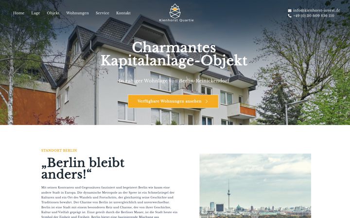 Screenshot of kienhorst-invest.de