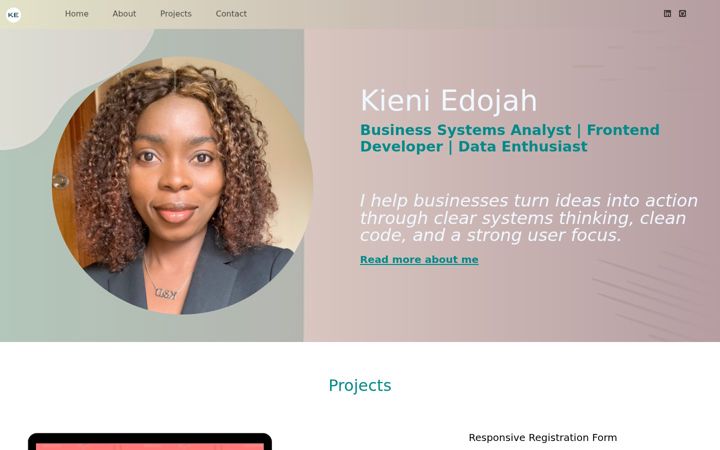 Screenshot of kieniedojah.com