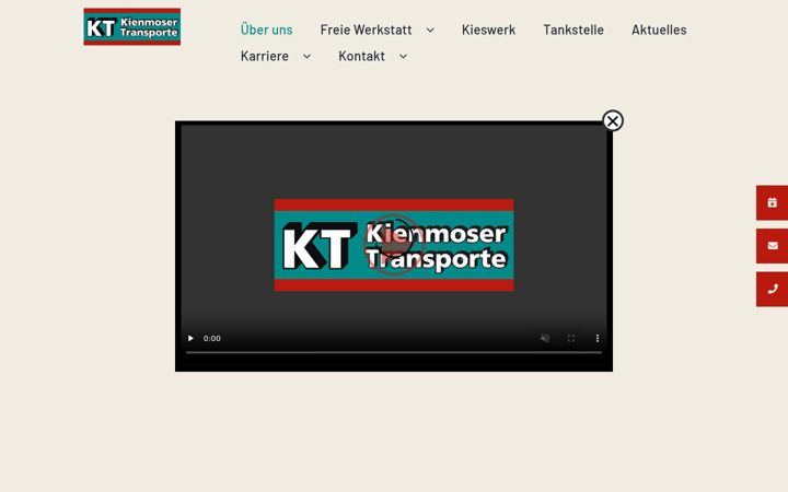 Screenshot of kienmoser.de