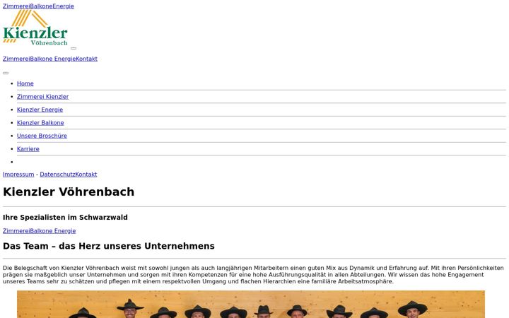 Screenshot of kienzler-voehrenbach.de