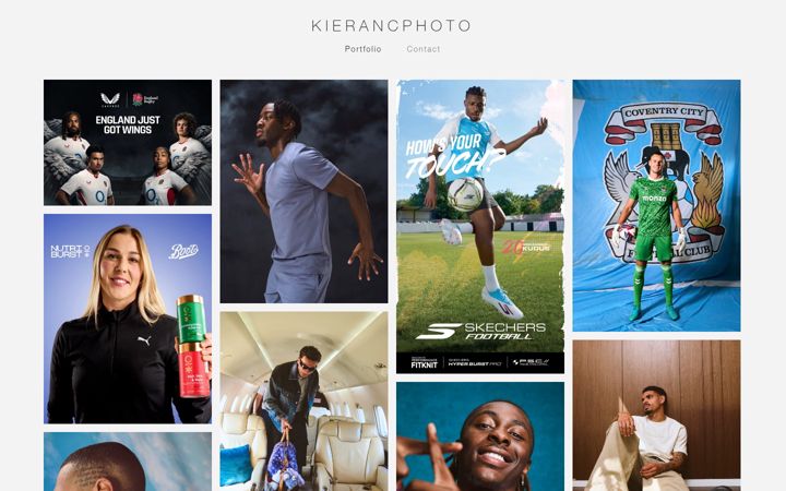 Screenshot of kierancphoto.co.uk