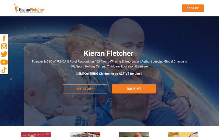 Screenshot of kieranfletcher.com