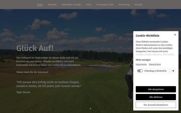 Screenshot of kieronkaube.de