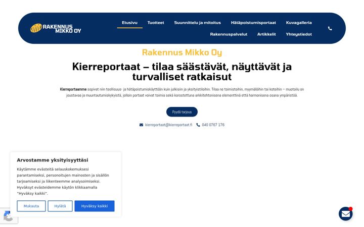 Screenshot of kierreportaat.fi