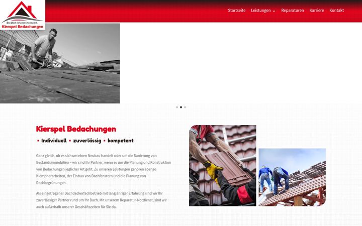 Screenshot of kierspel-bedachungen.de