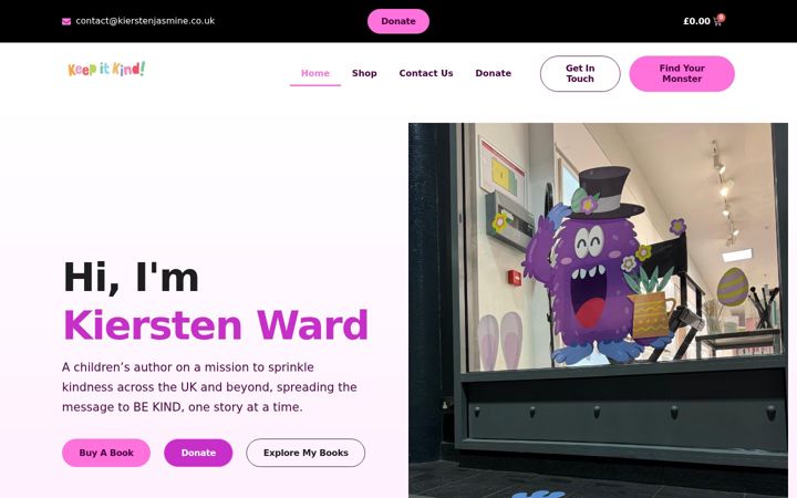 Screenshot of kierstenjasmine.co.uk
