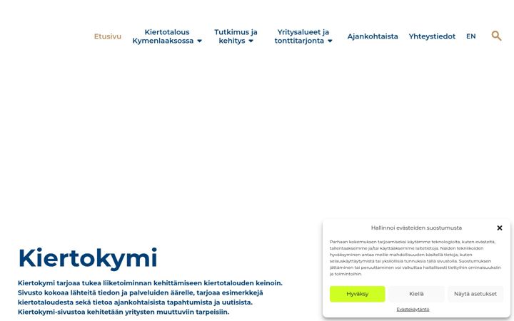 Screenshot of kiertokymi.fi