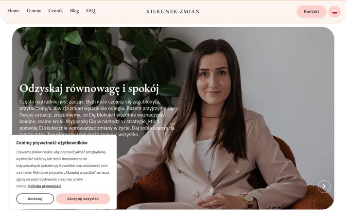 Screenshot of kierunek-zmian.pl