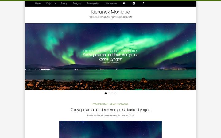 Screenshot of kierunekmonique.pl