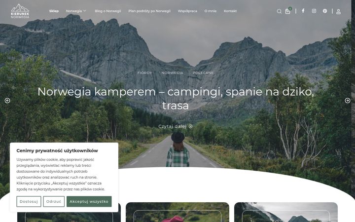 Screenshot of kieruneknorwegia.pl
