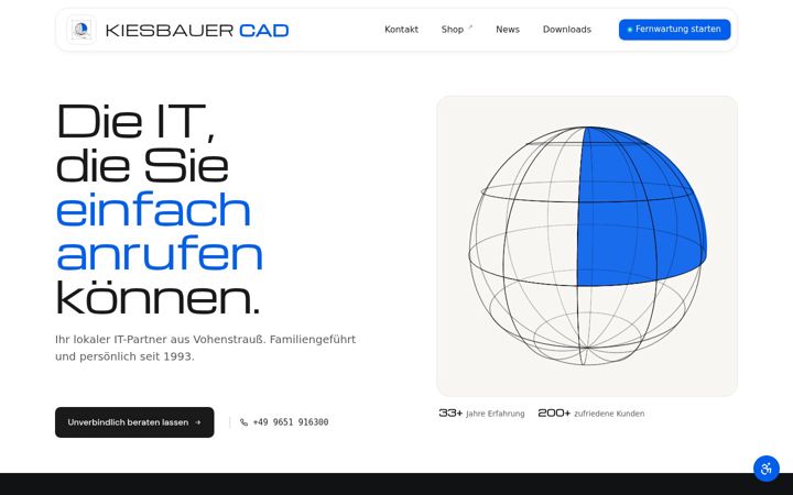 Screenshot of kiesbauer.com