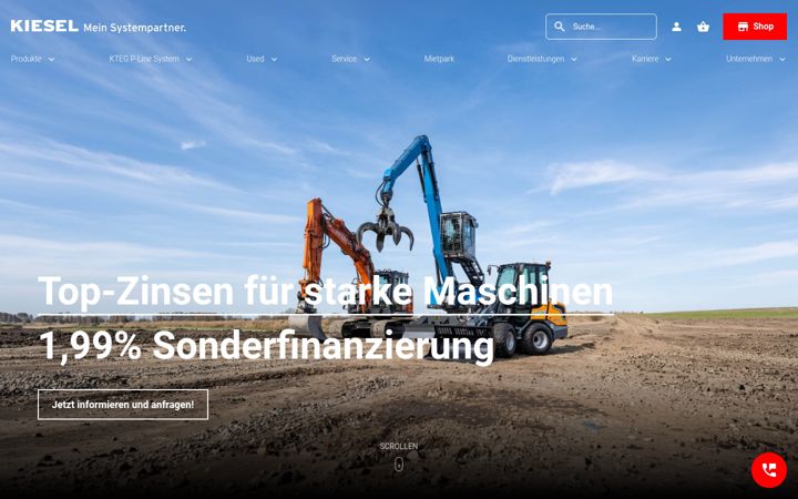 Screenshot of kiesel.net