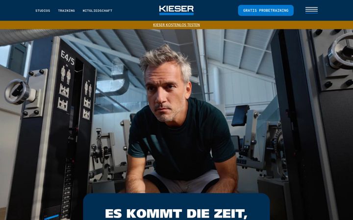 Screenshot of kieser.com