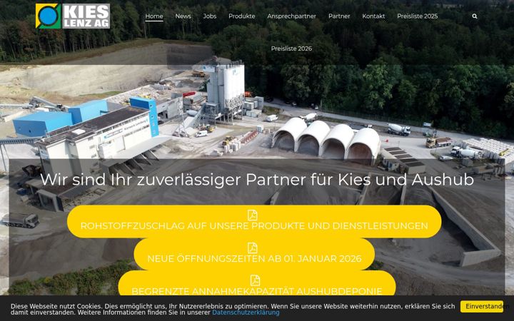 Screenshot of kieslenzag.ch