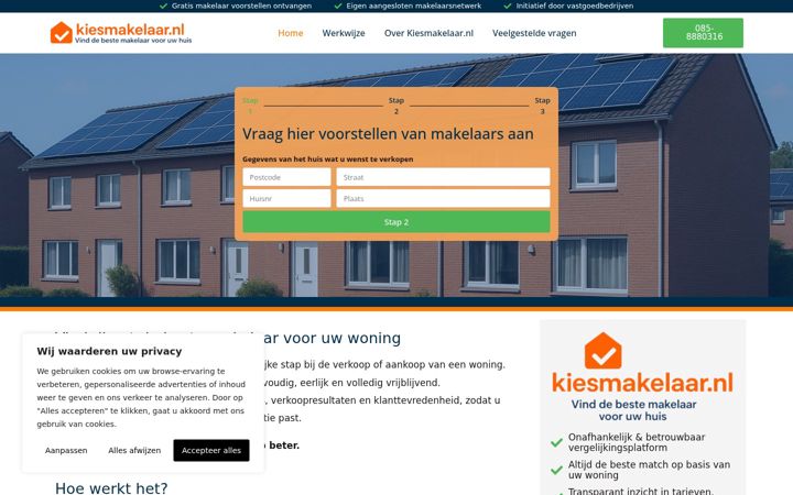 Screenshot of kiesmakelaar.nl