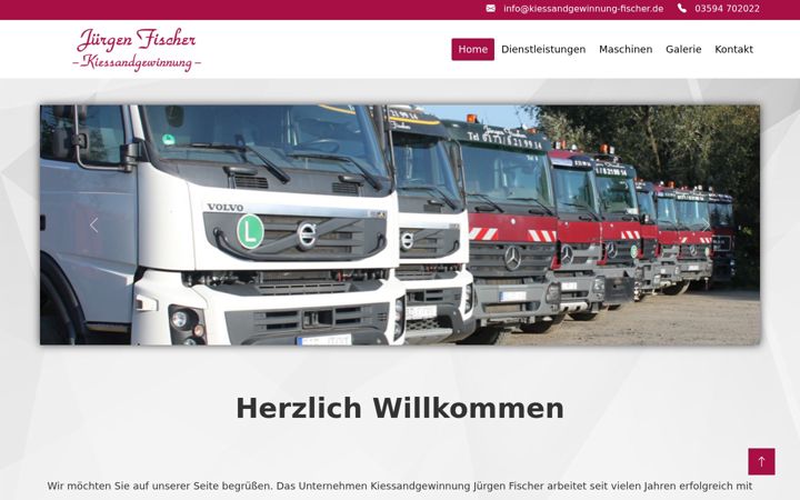 Screenshot of kiessandgewinnung-fischer.de