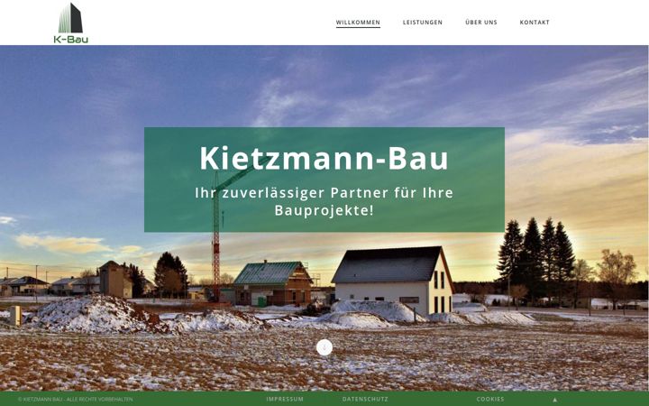 Screenshot of kietzmann-bau.de